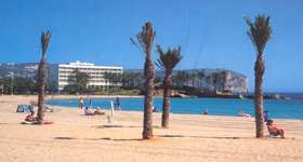 Javea Parador looking onto Arenal Beach, Javea - click pic to go to Parador page