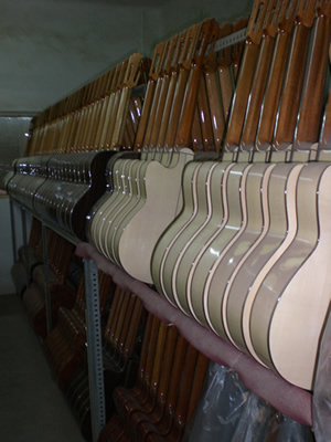 Javea Guitars - Fabrica de Guitarras Gata de Gorgos - varnished and polished - these guitars are ready to play