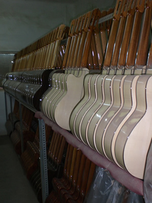 Javea Guitars - Fabrica de Guitarras Gata de Gorgos - varnished and polished - these guitars are ready to play